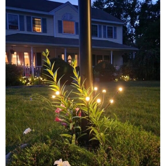 Solar Garden Lights, 4 Pack 32 LEDs Solar Outdoor Lights, Outdoor Decoration - Picture 2 of 3